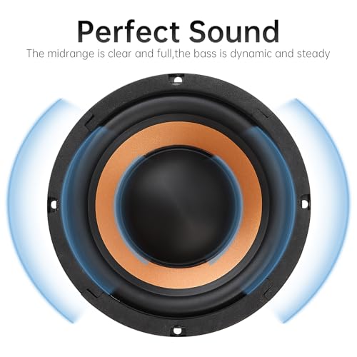 DriSentri 6.5 Inch Bass Loudspeaker Woofer Speaker, 2 Pieces Car Speakers Wide Frequency Response Car Audio Stereo Speaker for Car Audio/Home Theaters by DriSentri - Image 4