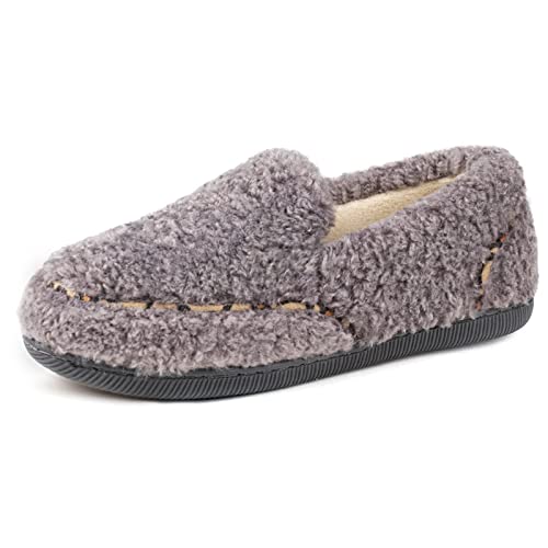 Zizor Women's Memory Foam Cozy Fuzzy Fleece Comfy Slippers, Ladies Indoor Or Outdoor House Shoes(New Grey, Size 8) #TOP7