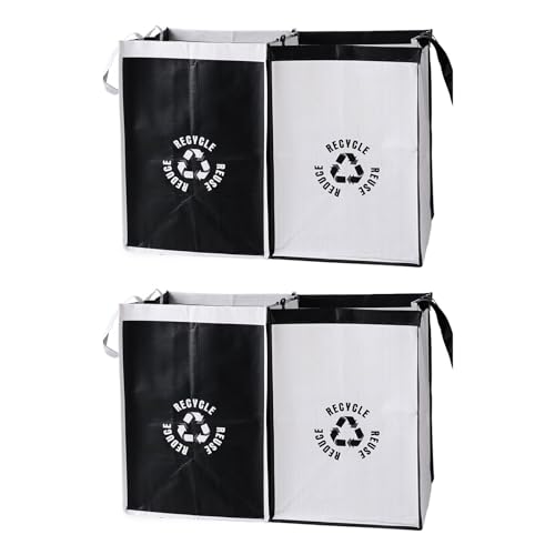 XISAOK Trash Bin Set Baskets Recycle Waste Bags Space Saving and Versatile Solution Practical &Stylish