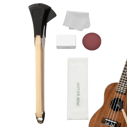 Pickaso Guitar Bow, Gitarrenbogen,Pickaso Gitarrenbogen, Für Gitarre Doppelseitiger Gitarrenbogen Mit Integriertem Plektrum, Tuning-Paddel Für Klassische Folk-Gitarre