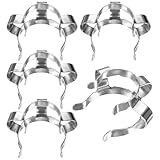 M METERXITY 5-Pack Lab Joint Clip, for 14/20 Glass Standard Ground Glass Joint Stainless Steel Lab Glassware Clamps for Laboratories/Home DIY/Industrial Repairs Conical Interface Clip
