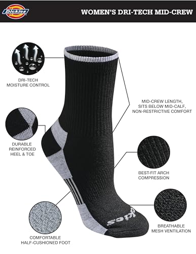 Dickies Women's Socks (Pack of 6)