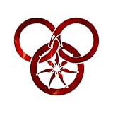 Wheel of Time Decal Vinyl Sticker Auto Car Truck Wall Laptop | Red Holographic | 5.5' x 5'