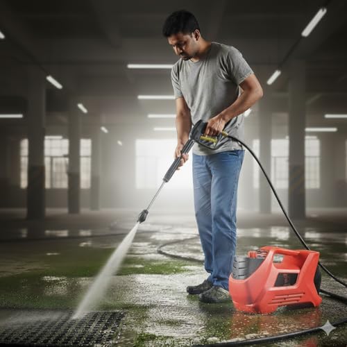 Image of Sparta SHW-1804-Turbo Clean | 2400 Watt Heavy Duty 220 Bar High Pressure Washer for Cleaning Applications| One Stop Cleaning Machine for Car, AC, Home & Solar.