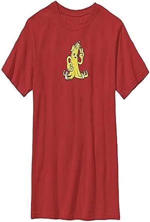Fortnite Peely Peace Boy's Solid Crew Tee, Red, Youth Large
