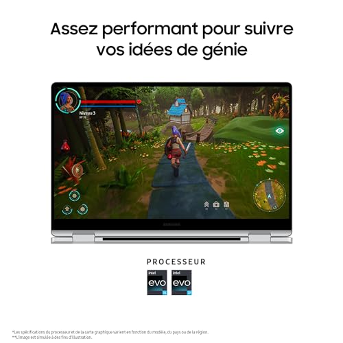 Samsung Galaxy Book4 360 Ordinateur Portable 15.6'' Intel Core 7 RAM SSD Intel®Graphics Clavier AZERTY FR - vue 9