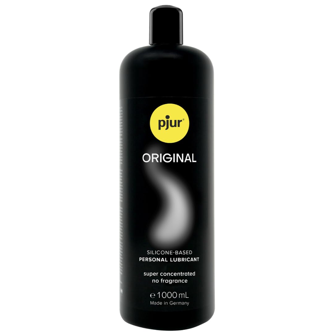 pjur Original - Long-Lasting, Extra-Smooth Silicone-Based Lubricant and Massage Oil for Enhanced Pleasure - Latex Condom Compatible - Zero Odors, Flavors, or Preservatives (1.000ml)