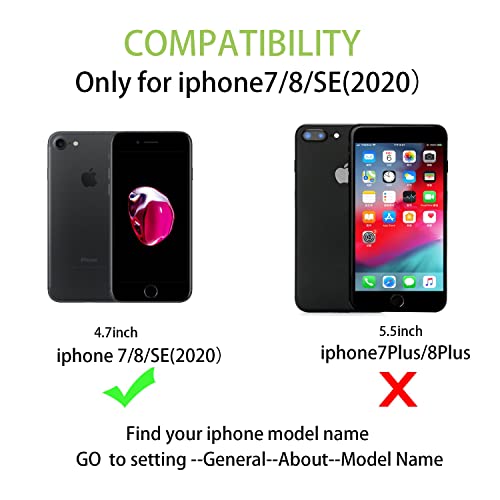Coque portefeuille iPhone SE 2022 violette à pois avec béquille vidéo - 2
