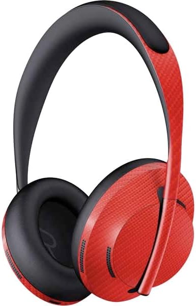 Skinit Decal Audio Skin Compatible with Bose Noise Cancelling Headphones 700 – Red Carbon Fiber Specialty Texture Material Design