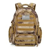 Mochila táctica militar de 30 litros para hombre, mochila de senderismo (arena)