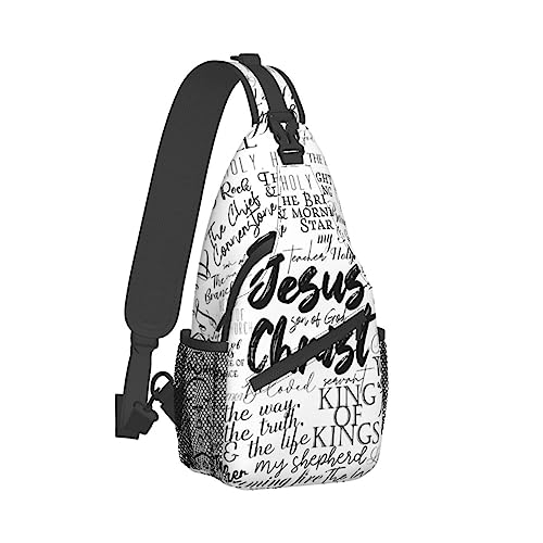 Jesus Sling Bag, Fashion Crossbody Backpack Shoulder Bag Chest Bag for Men Women Hiking Travel2