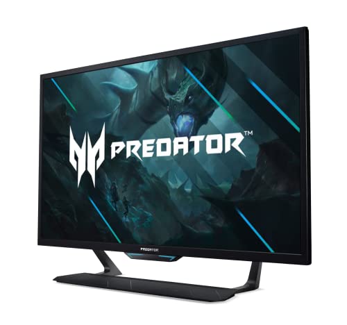 Acer Predator Cg437K Sbmiipuzx 42.5" 4K Uhd 3840 X 2160 Va Gaming Monitor | Adaptive Sync, Supporting Nvidia G-Sync Compatible| 144Hz | 1Ms (Vrb) | Displayhdr 1000| 1Xusb Type-C, 1Xdp 1.4, 2Xhdmi 2.1 #TOP6