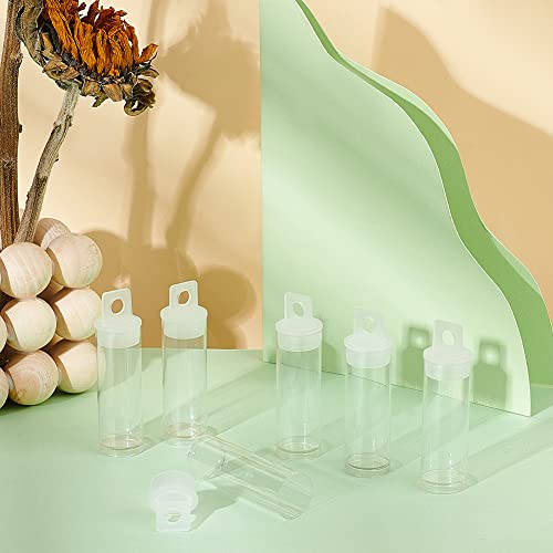 Image of PH PandaHall 30pcs Clear Tube Bead Containers, Plastic Storage Tubes with Caps Organizers Bottle Container Set for Beads, Bath Salt, Candy Storage, Party Favors, 10ml (2.68x 0.75 Inch /6.8x1.9 Cm)