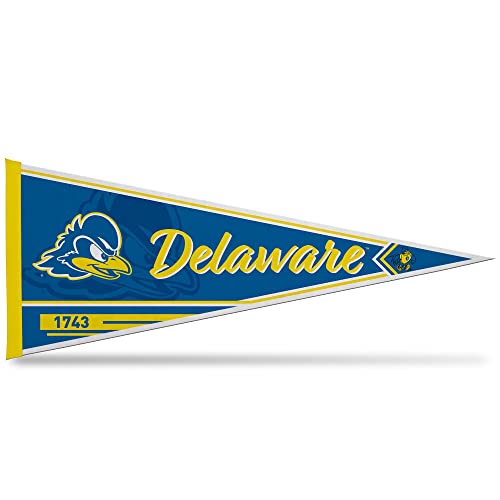 Rico Industries NCAA Delaware Fightin Blue Hens Classic 12" x 30" Felt Wall Décor Pennant - Great for Home/Bed Room/Man Cave Décor