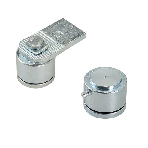 Metalideal Jeu de Pivots Portail Haut et Bas 250kg Ø68mm