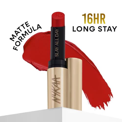 Image of Nykaa Matte to Last No Transfer Long Lasting Lipstick (3.5g) (MumTaj)