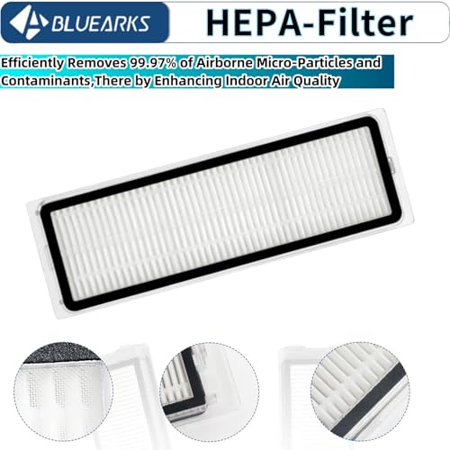 23Pcs Replacement Parts for Dreame L10S Ultra/Dreame L10s Ultra【Not for L10s Pro Ultra Heat】 Vacuum Cleaner Accessories Kit,1 Main Brush,4 HEPA Filters,6 Mop Pads,6 Dust Bags,6 Side Brushes