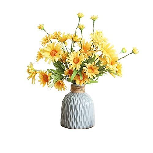 IXMLDAXD Flores de simulación de Plantas, Adornos de Flores secas imitación, Plantas en Maceta, Ramos manzanilla y Margaritas for arreglos Florales Decoraciones for Fiestas