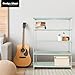 Design Ideas MeshWorks 5 Tier Full-Size Metal Storage Shelving Unit Rack for Kitchen, Office, and Garage Organization, Sage Green