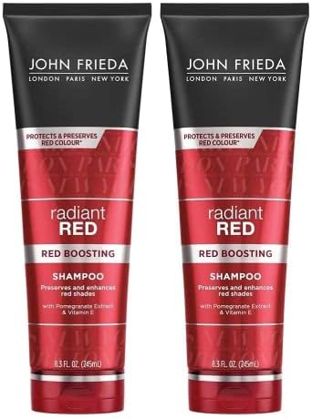 John Frieda Radiant Red, Colour Protecting Shampoo, 8.3 Fl Oz (Pack of 2)