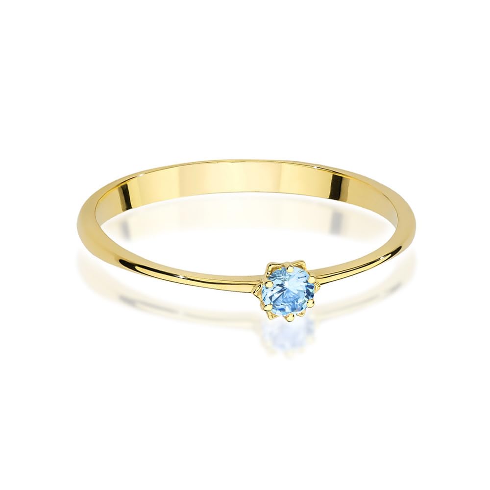 MARKO Courting - Anello di fidanzamento da donna in vero oro 375 con zirconi, gioiello senza tempo per uomo e donna, in diversi colori
