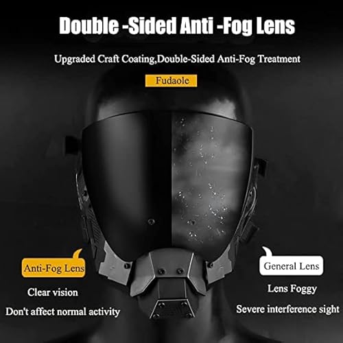 Máscara punk, máscara de capacete de tecnologia futurista, máscara legal de internet, fantasia de Ha