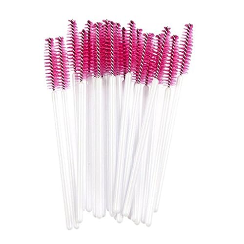 Beavorty 50pcs Makeup Brushes Oval Eyelash Mascara Applicator Easy to Use Lash Separation Brush