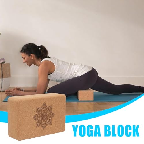 Bloque de corcho ecológico para mayor estabilidad en yoga 4