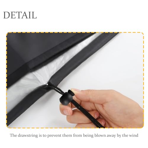 Funda para mecedora impermeable 420D negra que protege tus muebles de patio contra el clima 5