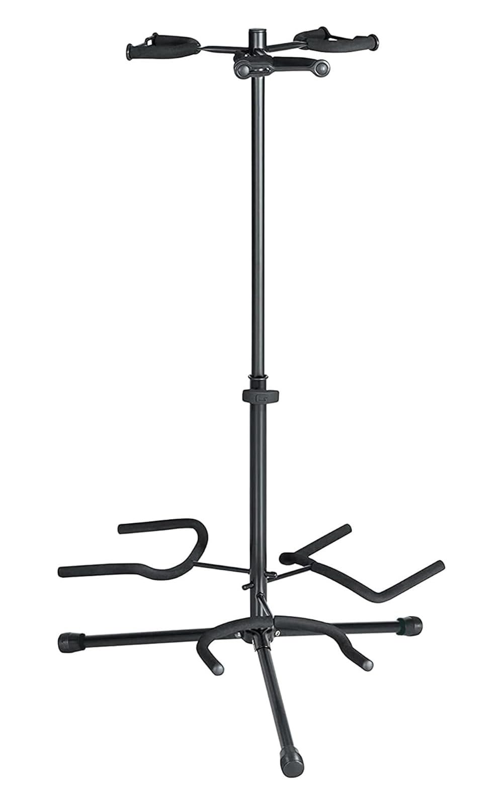 Mike Music Guitar Stand Floor-standing Adjustable Height Triple Guitar Holders Tripod for Three Guitars Fits Electric Guitar,Acoustic Guitar,Classical Guitar,Bass Guitar, Guitar Accessories Three-Guitar Stand