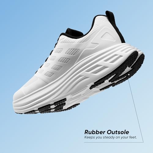 NORTIV 8 Women's Walking Shoes Cushion Running Tennis Shoes ActiveFloat Non-Slip Comfortable Breathable Workout Gym Sports Athletic Fashion Sneakers3