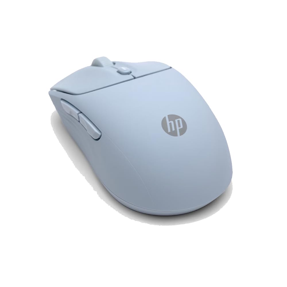 HP 400 Quiet Wireless Mouse, Dual Bluetooth & 2.4GHz, Soft Silicone, Quiet Clicks, Microsoft Wheel, 24-Month Battery, 6000 DPI, Ambidextrous, Eco-Friendly Design, Multi-OS, Blue-image-39