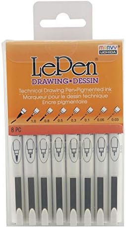 Marvy LePen Technical Drawing Pen Set
