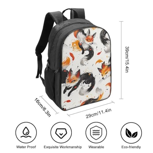 Mochila infantil con diseño de zorro ajustable y resistente 2