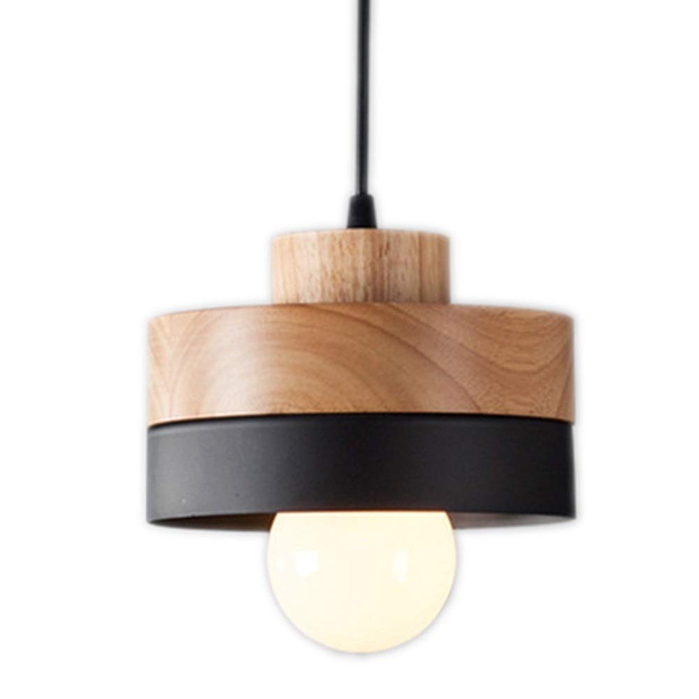 Lampe suspendue en bois pour salon et salle à manger chaleureuse