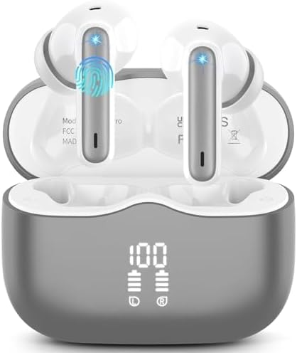 Headphones Wireless Bluetooth 5.3 in Ear Headphones with 4 Microphone