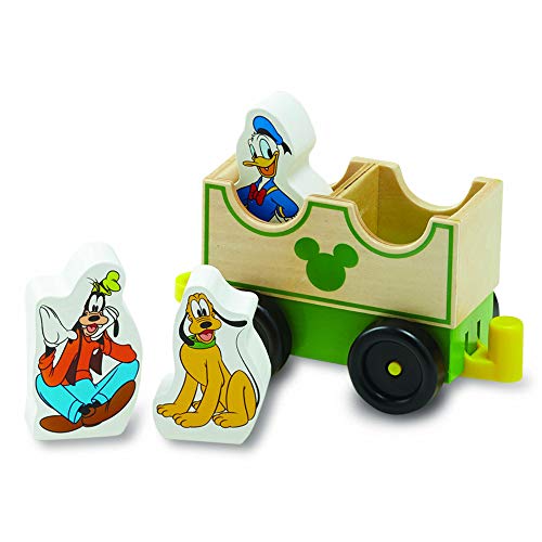 Melissa & Doug Disney Baby Mickey Mouse And Friends All Aboard Wooden Train Toy With 3 Train Cars And 5 Characters #TOP3