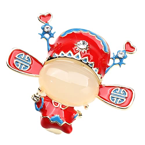 Broche bleu fascinateur épingle chinoise pour veste et chapeau