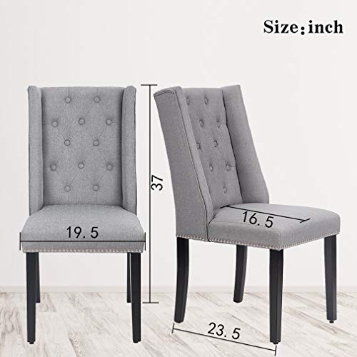 image for FDW Dining Chairs Dining Room Chairs Kitchen Chairs for Living Room Si