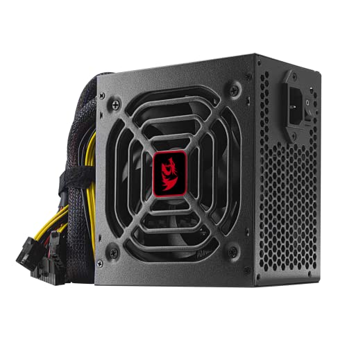 Redragon FONTE GAMER 400 WATTS 80 PLUS SEM CABO DE FORÇA, GC-PS012, Preta