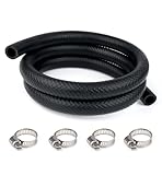 Toplamper 5/8' Heater Hose Coolant Radiator and Clamps | 5FT Straight Coolant Hose with Double Reinforced Structure | SAE 20R3 Standard