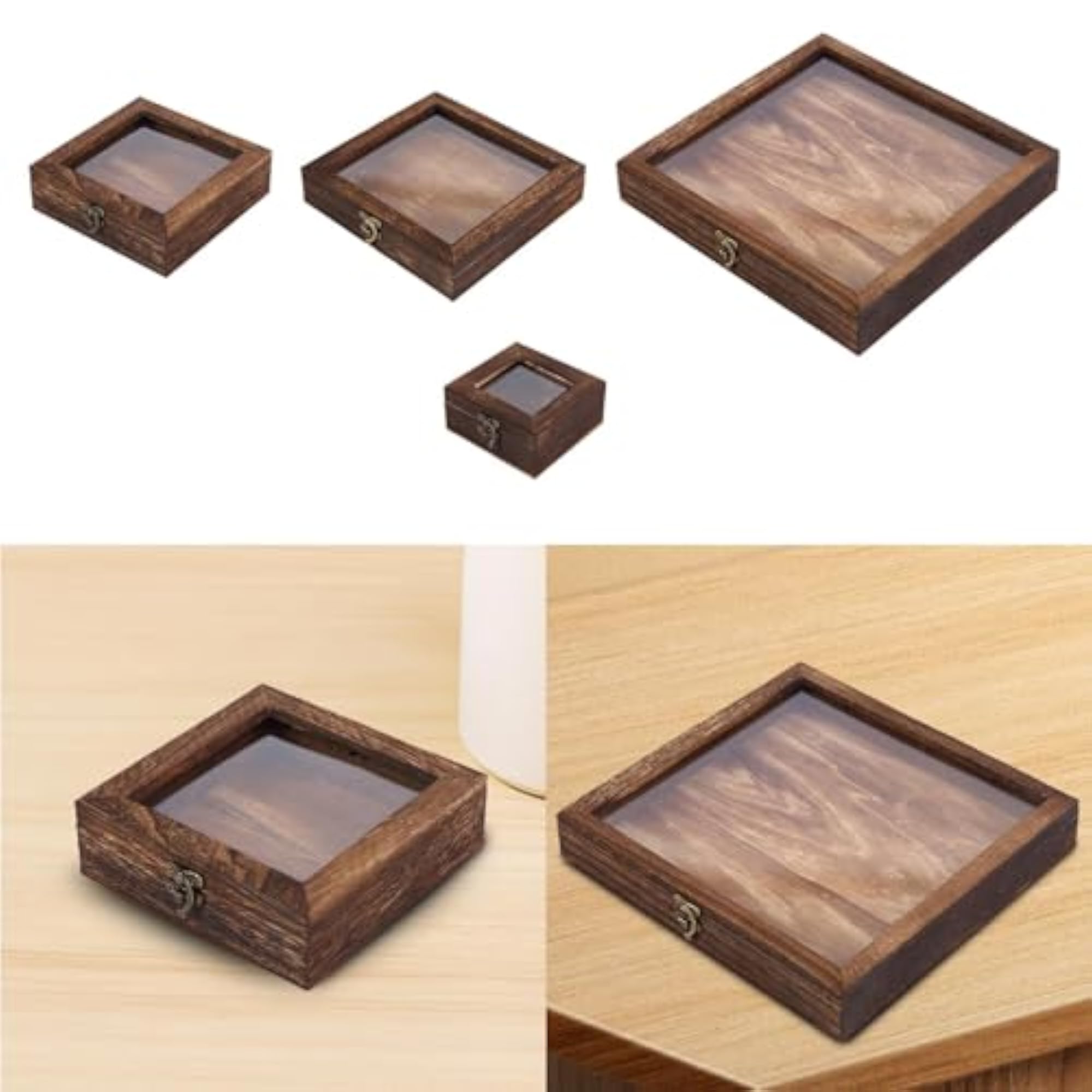 Retro Design Wooden Jewelry Storage Box