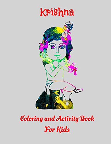 Krishna Coloring And Activity Book For Kids: 29 Cute Krishna Coloring Pages, 8.5 x 11 size, Glossy Cover Finish image 3