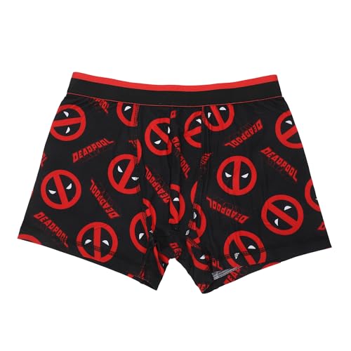 Bioworld Deadpool Character & Logo Men's 3-Pack Boxer Briefs2