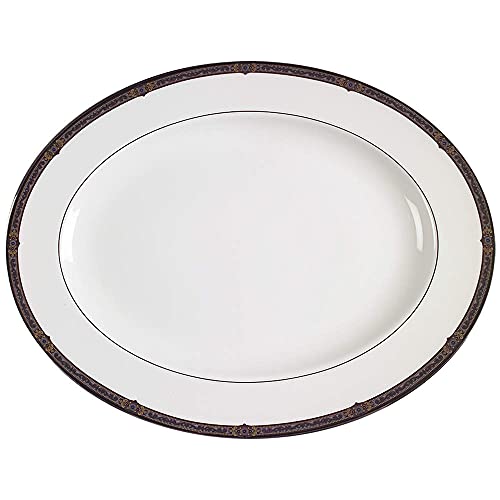 Lenox Vintage Jewel Platinum-Banded Bone China Oval Platter, 16-in -