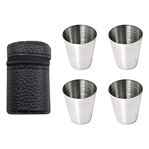 Smartooll Tazas Acero Inoxidable, Juego de 4 Vasos de Cerveza Cover