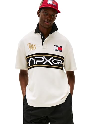 Tommy Hilfiger Men's APXGP Collection Graphic Logo Polo
