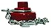 Dixon IHC250NYFD NYFD Pentagon Hydrant Cap, Painted RED with Chain and Ring-Iron, 2.5" ID, Red Painted Iron