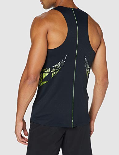 Arena M A-One Mesh Tank Top, Uomo, Black/Lime