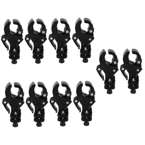 IWOWHERO 10 Pcs Elderly Scooter Cane Rack Metal Wheelchair Crutch Holder Black Plastic Cane Holder Cane Holders Plastic